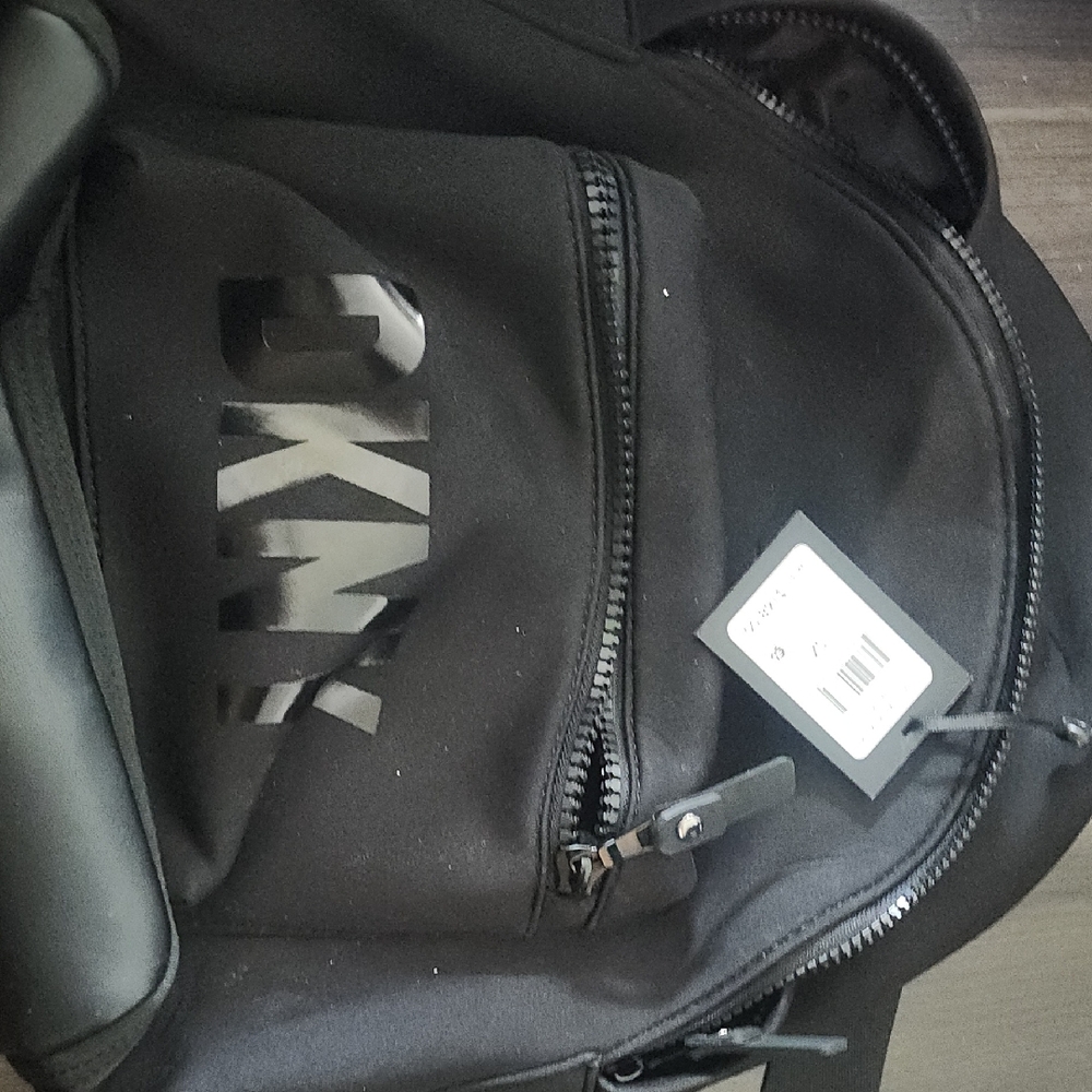 Black DKNY backpack